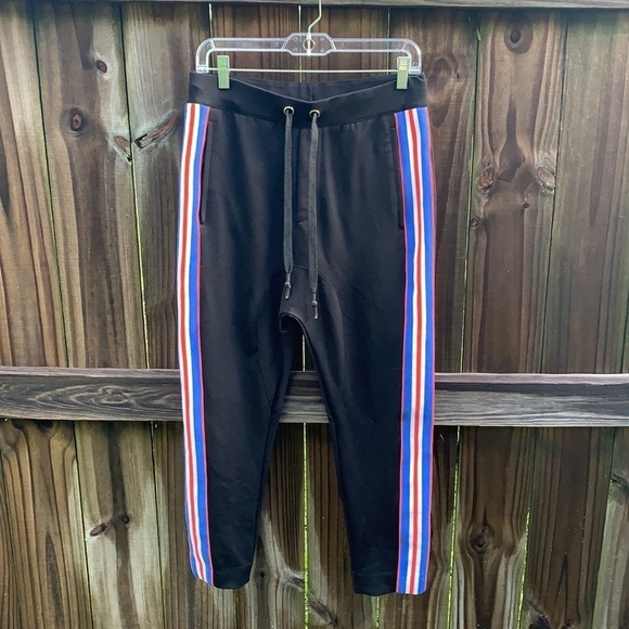 PE Nation court run ankle length ponte pant, racing stripe on size, size small - Picture 2 of 5